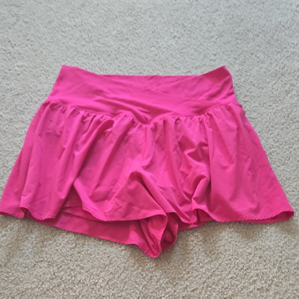 Aeri Pink Flowy Shorts Size Xl